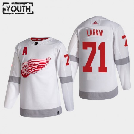 Detroit Red Wings Dylan Larkin 71 2020-21 Reverse Retro Authentic Shirt - Kinderen